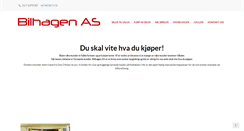 Desktop Screenshot of bilhagen.no